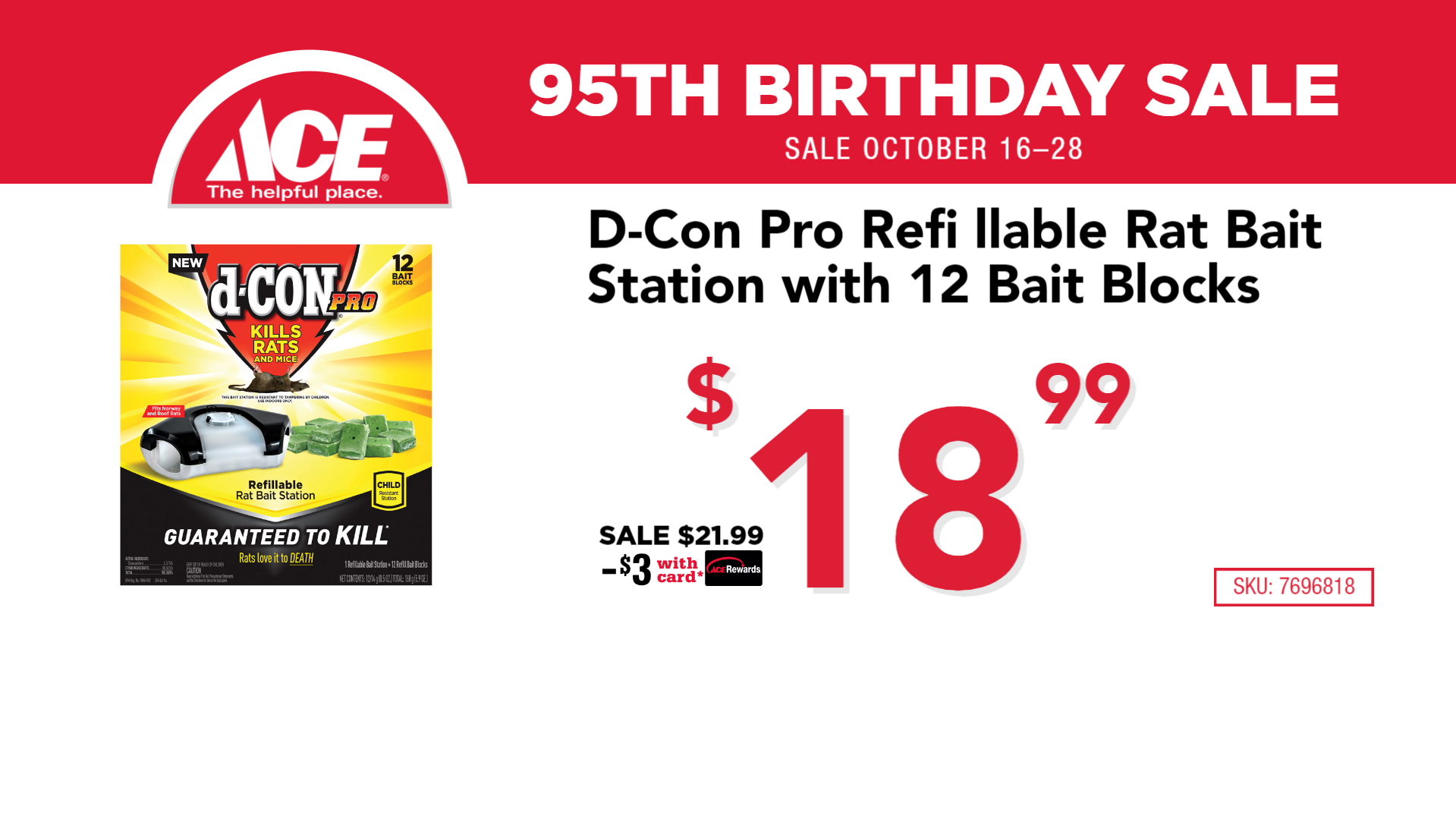 D-Con Pro Refillable Rat Bait STation with 12 bait blocks